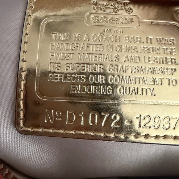 Coach Red Leather Handbag - Picture 7 of 8